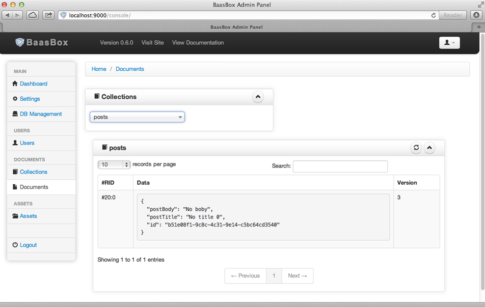 see post collections dashboard